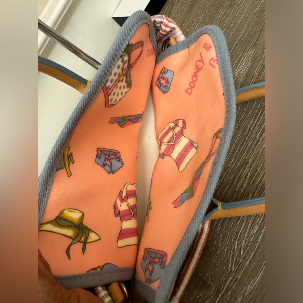 Dooney & Bourke multi-color striped tote - Picture 3 of 10